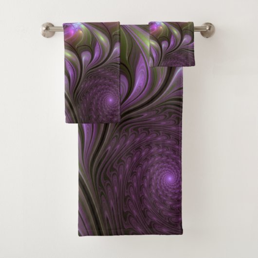 Violet Abstrait violet violet kaki fractal (En situation)