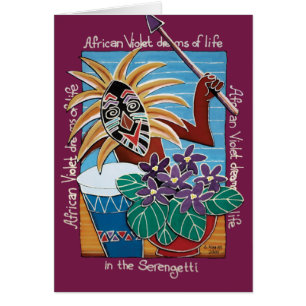 Violet africain au Serengetti