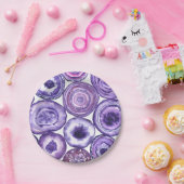 Violet-agatpatroon Papieren Bordje (Feest)