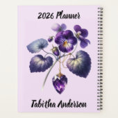 Violet & Amethyst February Verse – 2026 Full-Year  Planner (Achterkant)