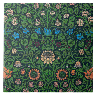 Violet and Columbine, William Morris Tegeltje