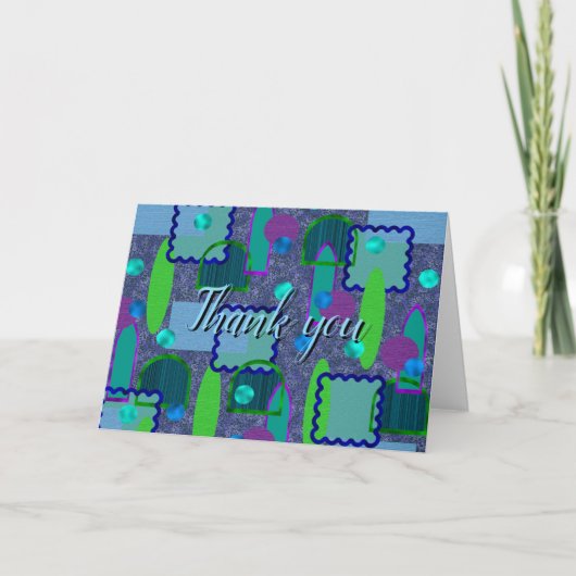 Violet and Shadow Mirrors Bedankkaart (Voorkant)