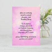 Violet Anime Princesse Enfant Invitations Annivers (Debout devant)