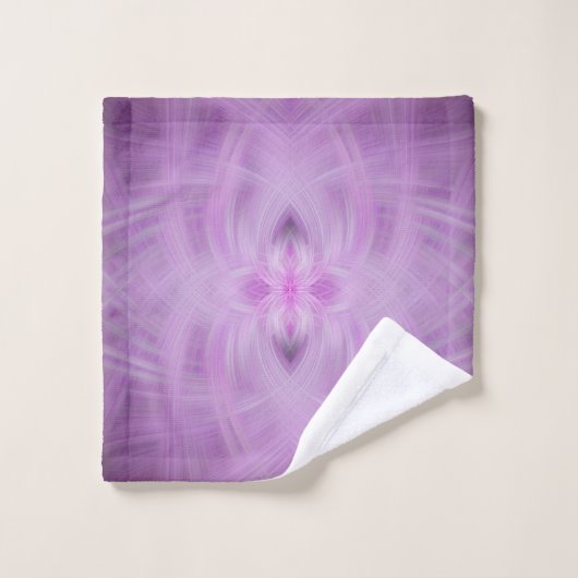 VIOLET - Art fractal - (Gant de toilette)