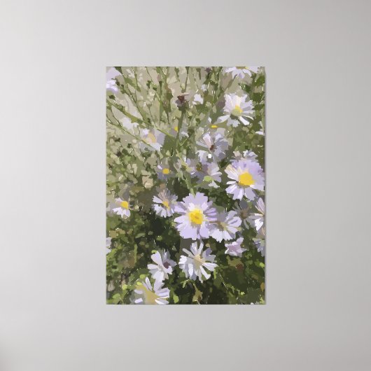 Violet Asters Canvas Afdruk (Voorkant)