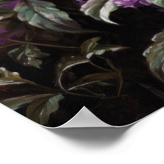 Violet Astilbe Fleurs Art Imprimer Poster (Coin)