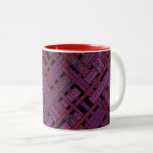Violet Aurora en verre tendu Mug (Devant droit)