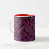 Violet Aurora en verre tendu Mug (Devant gauche)