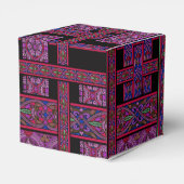 Violet Aurora Glas in lood Favor Box Bedankdoosjes (Achterkant)