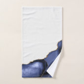 Violet avec Agate d'or métallique (Serviette à main)