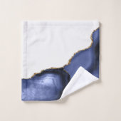 Violet avec Agate d'or métallique (Gant de toilette)