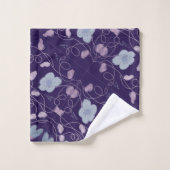 Violet avec bleu (Gant de toilette)