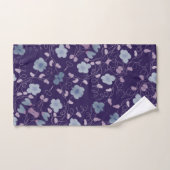 Violet avec bleu (Serviette à main)