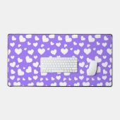 VIOLET AVEC COEURS D'AMOUR BLANCS DE LA SAINT-VALE (Clavier et souris)