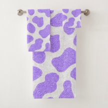 Violet Avec Parties scintillant Sur Toute La Vache
