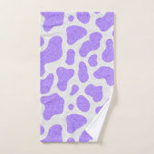 Violet Avec Parties scintillant Sur Toute La Vache (Serviette à main)