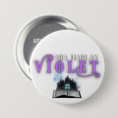 Violet Badge Ronde Button 7,6 Cm (Voorkant /achterkant)