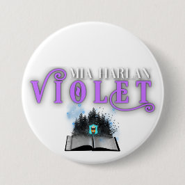 Violet Badge Ronde Button 7,6 Cm