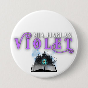 Violet Badge Ronde Button 7,6 Cm