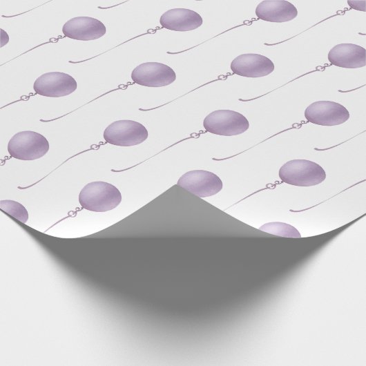 Violet balloon Gift Wrapping Paper - Papier cadeau (Coin)