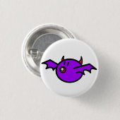 Violet Bat (witte achtergrond) Ronde Button 3,2 Cm (Voorkant /achterkant)