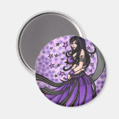 Violet Belly Dancer Magneet (Voorkant / Achterkant)