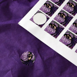 Violet Belly Dancer Ronde Sticker