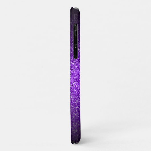 Violet Black Glitter Ombre - Aangepast Case-Mate iPhone Case (Achterkant/links)