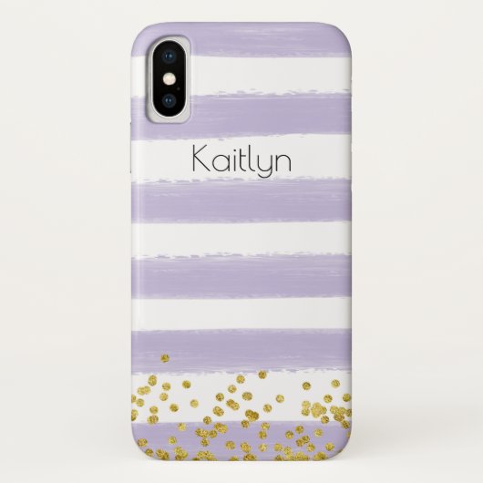 Violet, Blanc Coque-Mate à peine Il iPhone X Coque (Dos)