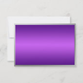 Violet, blanc et argent avec carte de réponse en c (Dos)