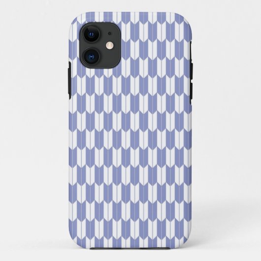 Violet & blanc japonais Yagasuri iPhone 5 Coque (Dos)