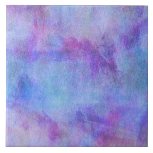 Violet Blauwgroen Paarse Waterverf achtergrond Tegeltje (Voorkant)