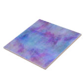 Violet Blauwgroen Paarse Waterverf achtergrond Tegeltje (Zijkant)