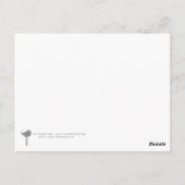 Violet Blauwgroen Tortelduifjes Tabel Nummer Kaart (Achterkant)