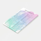 Violet Blauwgroen Waterverf Was de dingen die je m Post-it® Notes (Schuin)