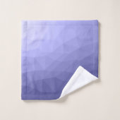 Violet bleu maille foncé motif géométrique (Gant de toilette)