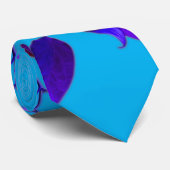 violet bleu vintage chili arbre cravates (Roulé)
