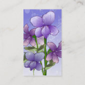 Violet Bloemen Bloemen Visitekaartje (Achterkant)