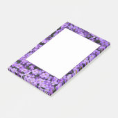 Violet bloemen ingelijst post het merkt viooltjes post-it® notes (Schuin)