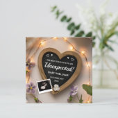 Violet Bloemen Zwangerschap aankondiging (Staand voorkant)