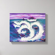 Violet Bloom - Om Canvas Schilderij
