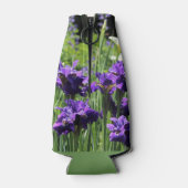 Violet Blue en White Siberian Iris Flesjeskoeler (Achterkant)