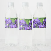Violet Blue Siberische Iris Waterfles Etiket (Flessen)