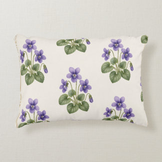 Violet Botanisch, Februari Geboortebloem Accent Kussen