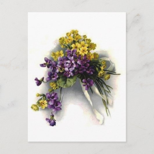  Violet Bouquet Briefkaart (Voorkant)