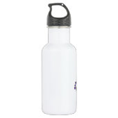 Violet Butterfly en Roos design Waterfles (Achterkant)