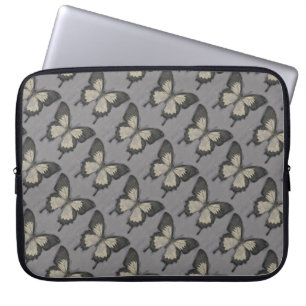  Violet Butterfly Patroon Laptop Sleeve
