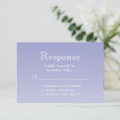 Violet Butterfly RSVP Kaartje (Staand voorkant)