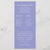 Violet Butterfly Wedding Programme Programma (Achterkant)