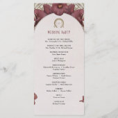 Violet Calla Lilies Wedding Program Art Nouveau Programma (Achterkant)